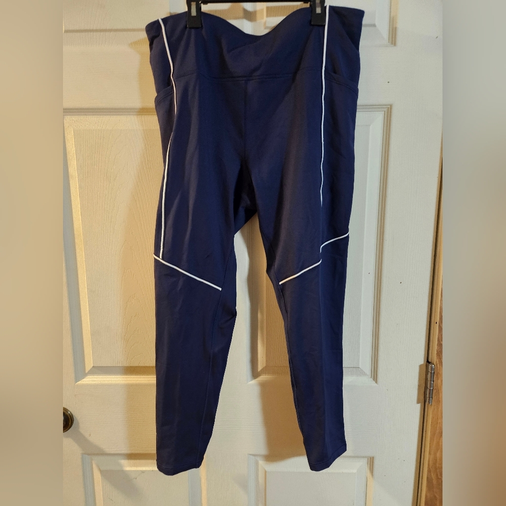 CALIA COLD WEATHER COLLECTION FULL LENGTH HIGH RISE LEGGING: BLUE: NWT: SIZE XXL